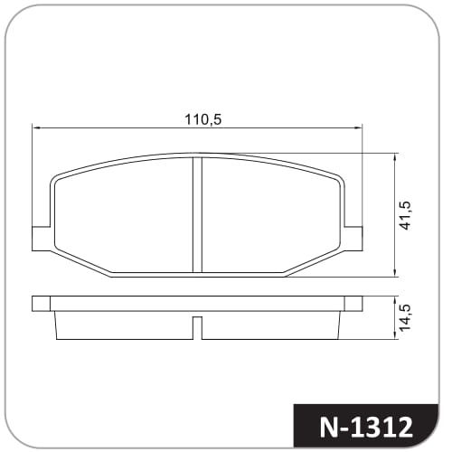 Pastilla de freno delantera Cobreq N-1312