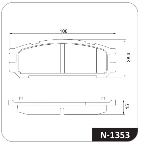 Pastilla de freno trasera Cobreq N-1353