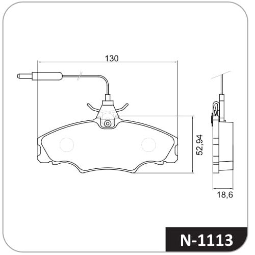 Pastilla de freno delantera Cobreq N-1113