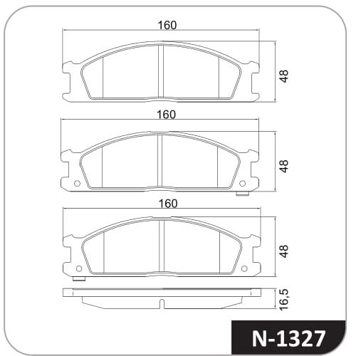 Pastilla de freno delantera Cobreq N-1327