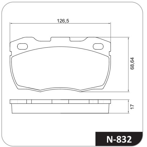 Pastilla de freno delantera Cobreq N-832