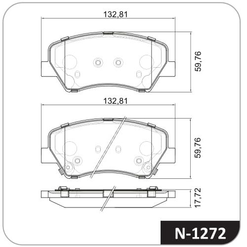 Pastilla de freno delantera Cobreq N-1272