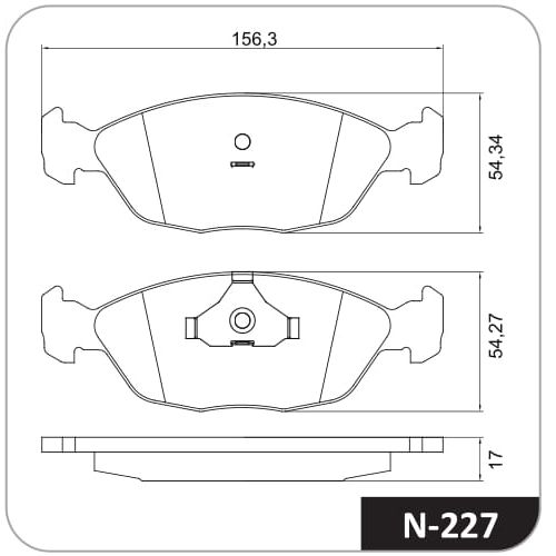 Pastilla de freno delantera Cobreq N-227