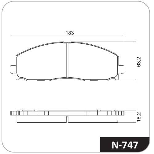 Pastilla de freno delantera Cobreq N-747