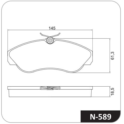 Pastilla de freno delantera Cobreq N-589