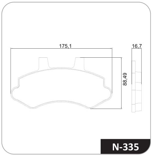 Pastilla de freno delantera Cobreq N-335