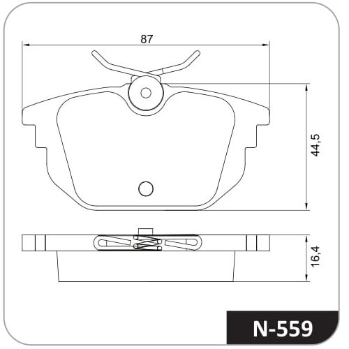 Pastilla de freno trasera Cobreq N-559