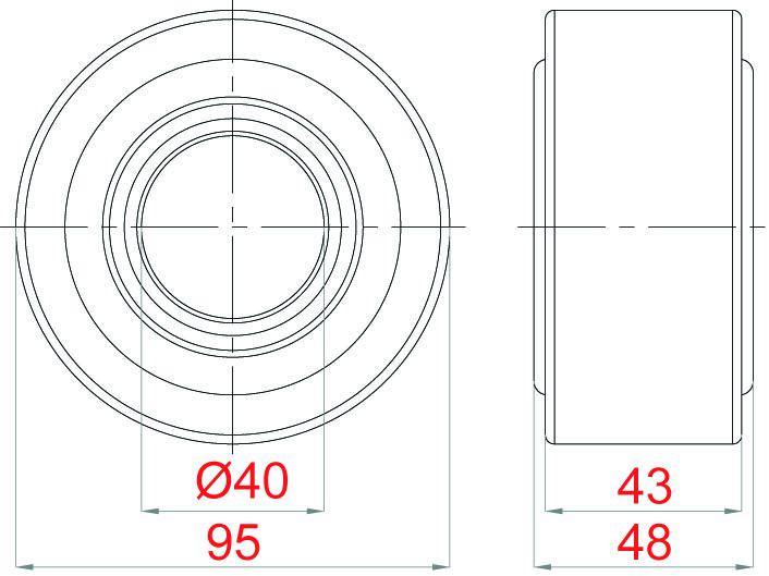 Soporte de cardan SKF VKQA 88620 A