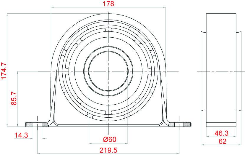 Soporte de cardan SKF VKQA 88512 AC