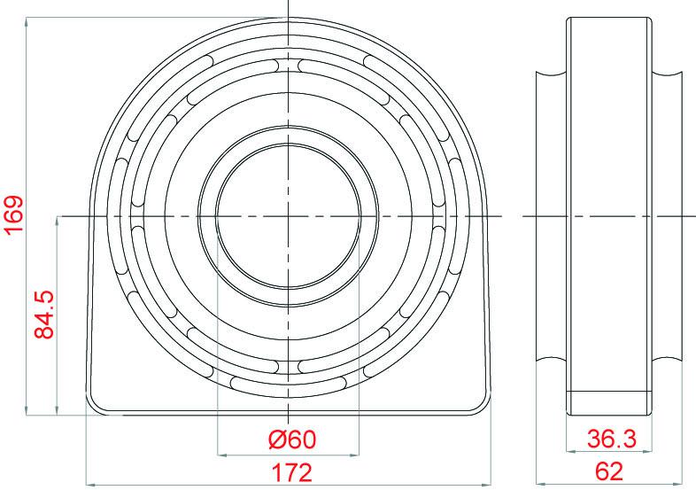 Soporte de cardan SKF VKQA 88512 A