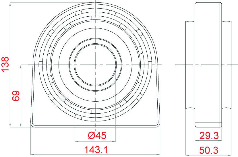 Soporte de cardan SKF VKQA 88509 A
