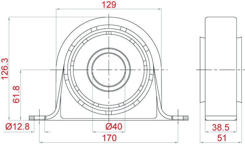 Soporte de cardan SKF VKQA 88508 AC