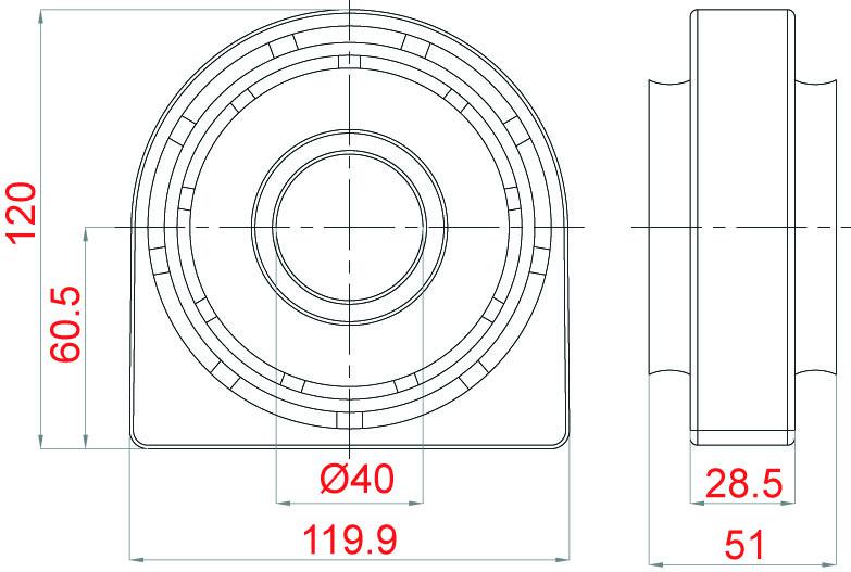 Soporte de cardan SKF VKQA 88508 A