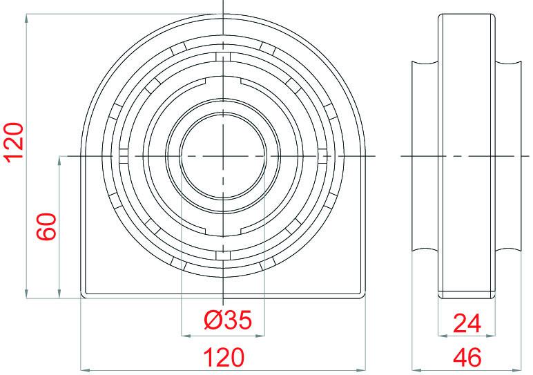 Soporte de cardan SKF VKQA 88107 A