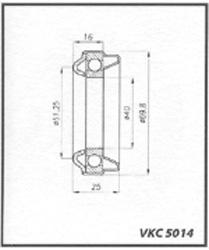 Crapodina de embrague SKF VKC 5014