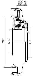 Crapodina de embrague SKF VKC 2091 H