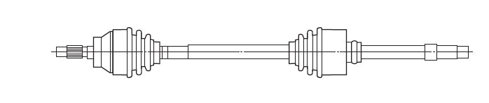 Semieje Lado derecho SKF VKJC 9328 A