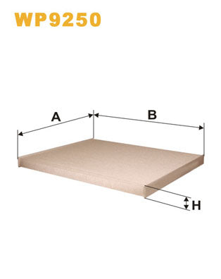 Filtro de habitaculo Wix WP9250 Fiat Punto Strada 1.3 16V