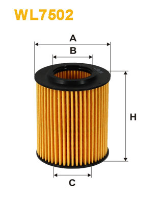 Filtro de aceite Wix WL7502 Bmw 116I 118I 320I