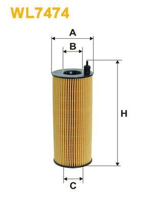 Filtro de aceite Wix WL7474 Volvo Camion Fm 12-1340