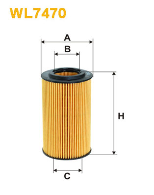 Filtro de aceite Wix WL7470 Mercedes Benz Sprinter 411 415 515 Cdi