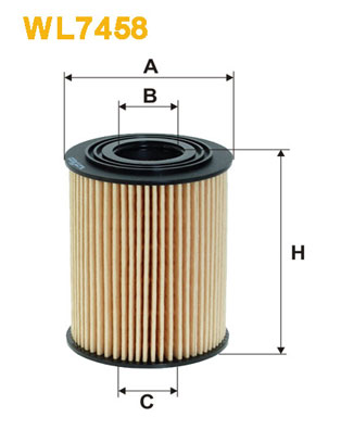 Filtro de aceite Wix WL7458 Chevrolet Captiva