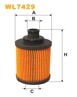 Filtro de aceite Wix WL7429 Fiat Punto Strada 1.3 16V