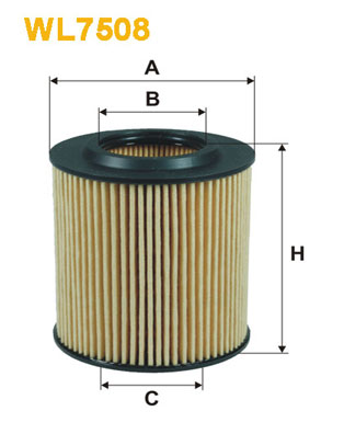 Filtro de aceite Wix WL7508 Ford Ranger 3.2 Tdci 2.2 Tdci