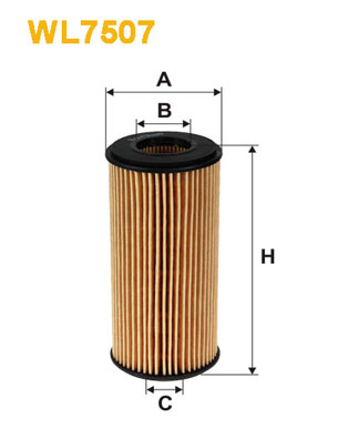 Filtro de aceite Wix WL7507 Vw Vento Golf Audi A3 Q5
