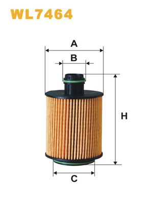 Filtro de aceite Wix WL7464 Chevrolet Cobalt Fiat Strada Bravo
