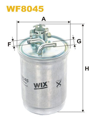 Filtro de combustible Wix WF8045 Vw Gol 1.9 Diesel
