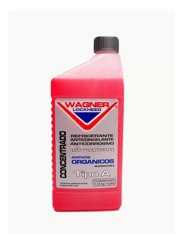 Liquido Refrigerante Wagner Lockeed Concentrado Organico Rojo 1lt 130702