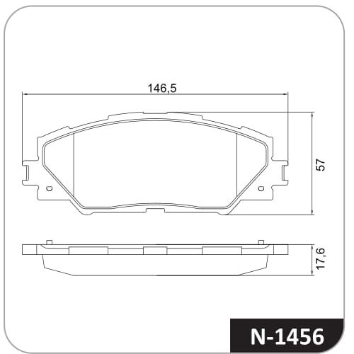 Pastilla de freno delantera Cobreq N-1456