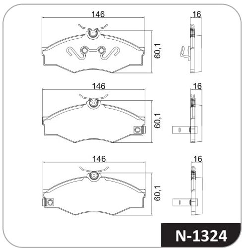 Pastilla de freno delantera Cobreq N-1324