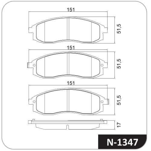 Pastilla de freno delantera Cobreq N-1347