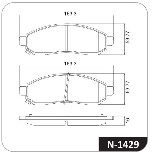 Pastilla de freno delantera Cobreq N-1429