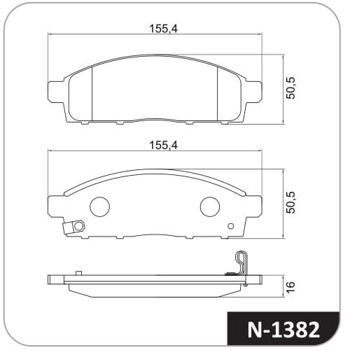 Pastilla de freno delantera Cobreq N-1382