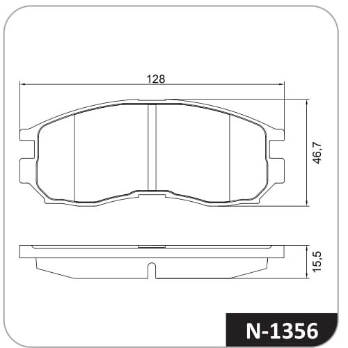 Pastilla de freno delantera Cobreq N-1356