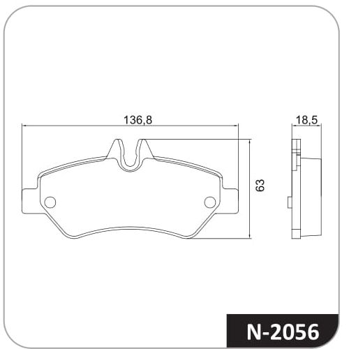 Pastilla de freno trasera Cobreq N-2056