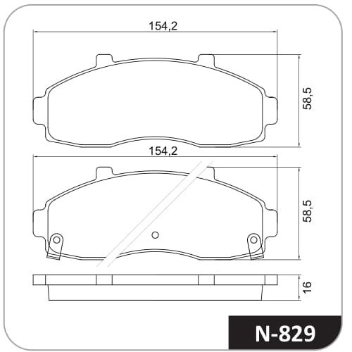 Pastilla de freno delantera Cobreq N-829