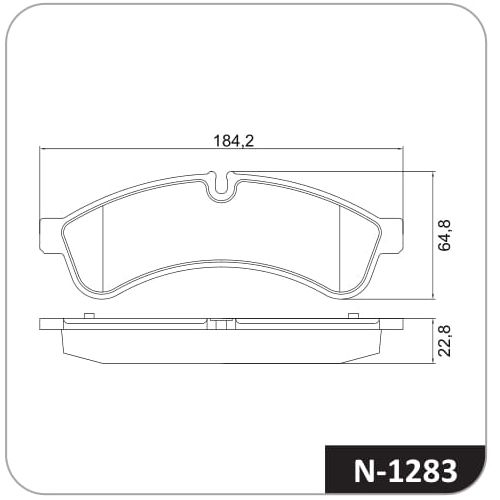 Pastilla de freno trasera Cobreq N-1283