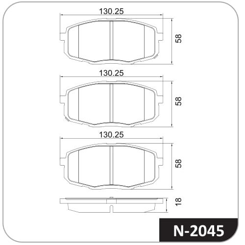 Pastilla de freno delantera Cobreq N-2045