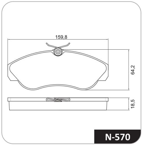 Pastilla de freno delantera Cobreq N-570