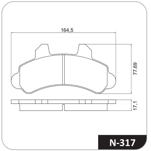 Pastilla de freno delantera Cobreq N-317