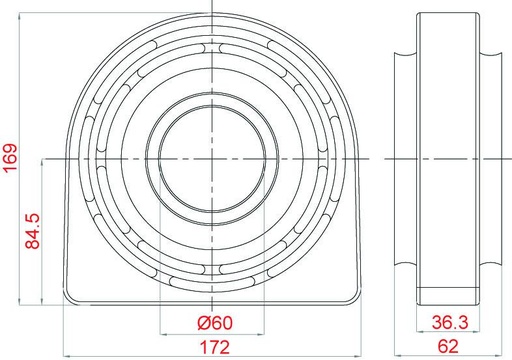Soporte de cardan SKF VKQA 88512 A