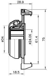 Crapodina de embrague SKF VKC 2516 H