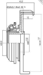 Crapodina de embrague SKF VKC 2168 H