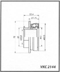 Crapodina de embrague SKF VKC 2144