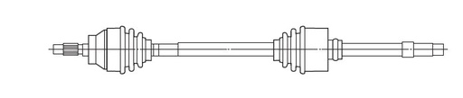 Semieje Lado derecho SKF VKJC 9328 A