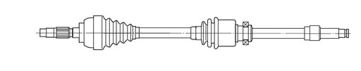 Semieje Lado derecho SKF VKJC 4485